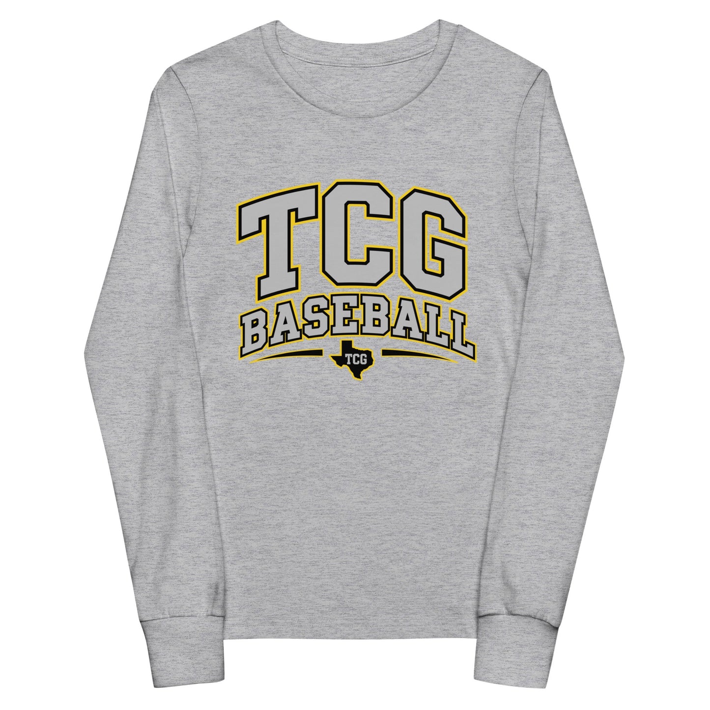 Performance | Youth Long Sleeve T-Shirt | Tri-County Ghosts | TCG Crest Logo