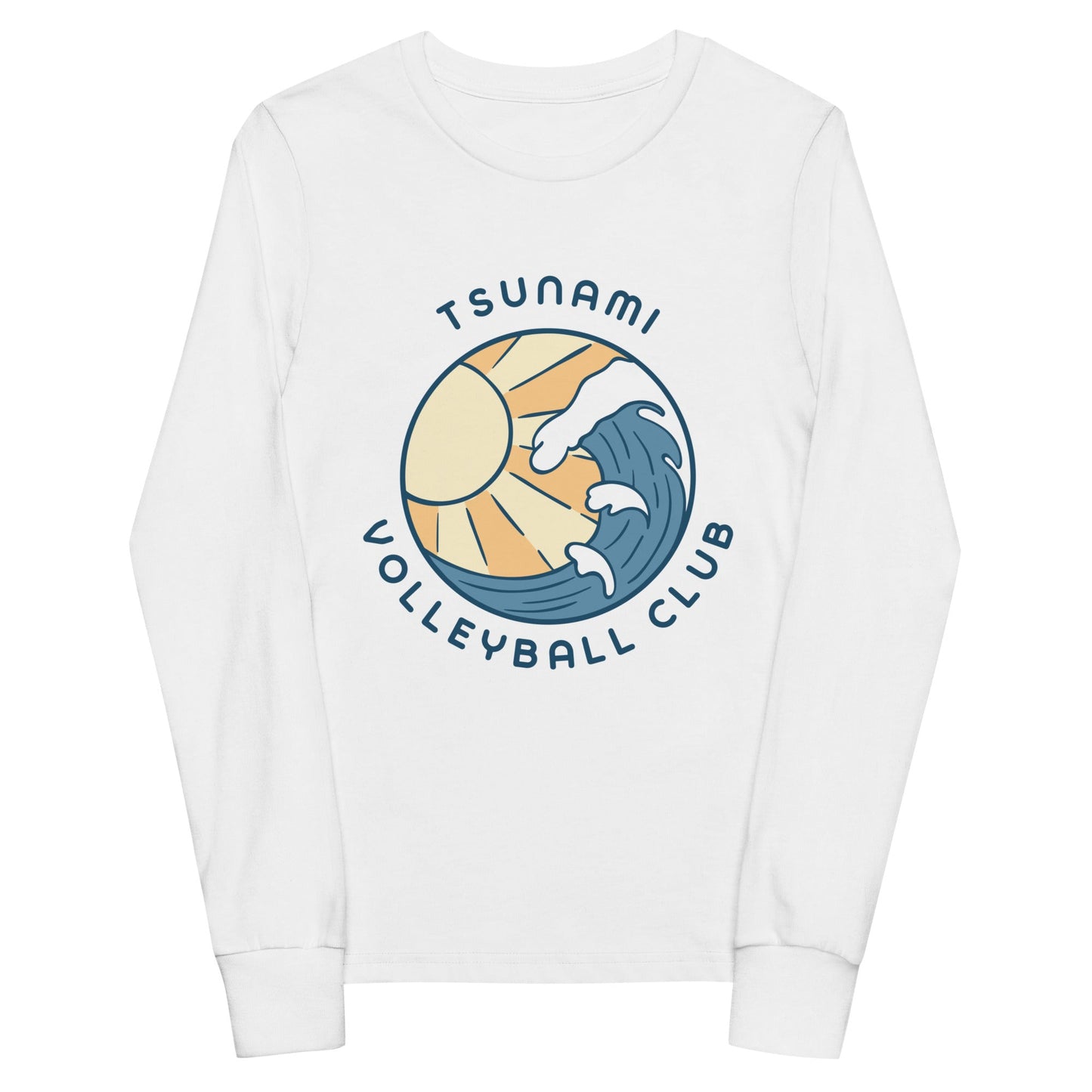 Performance | Youth Long Sleeve T-Shirt | Tsunami Volleyball Club | Emblem Logo