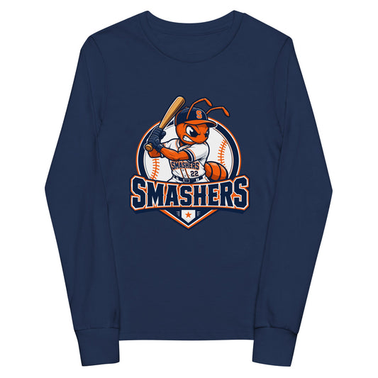 Performance | Youth Long Sleeve T-Shirt | Tx Smashers | Emblem Logo