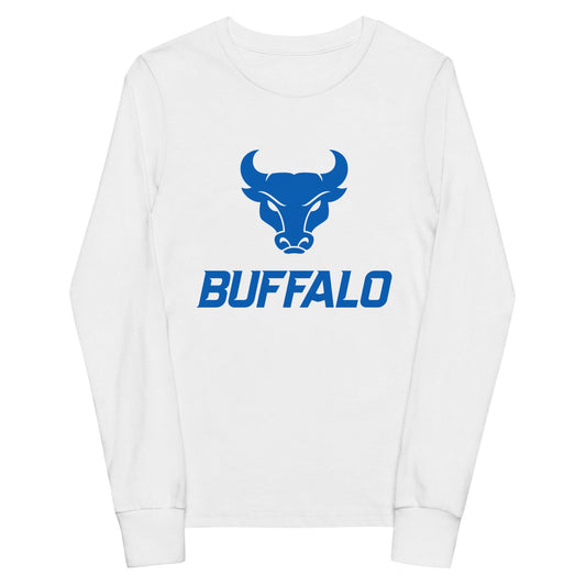 Performance | Youth Long Sleeve T-Shirt | UB Womens Club Basketball | Vanguard Buffalo Crest Logo