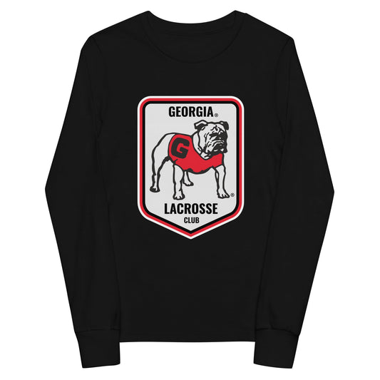 Performance | Youth Long Sleeve T-Shirt | UGA Club Lacrosse | Shield Logo