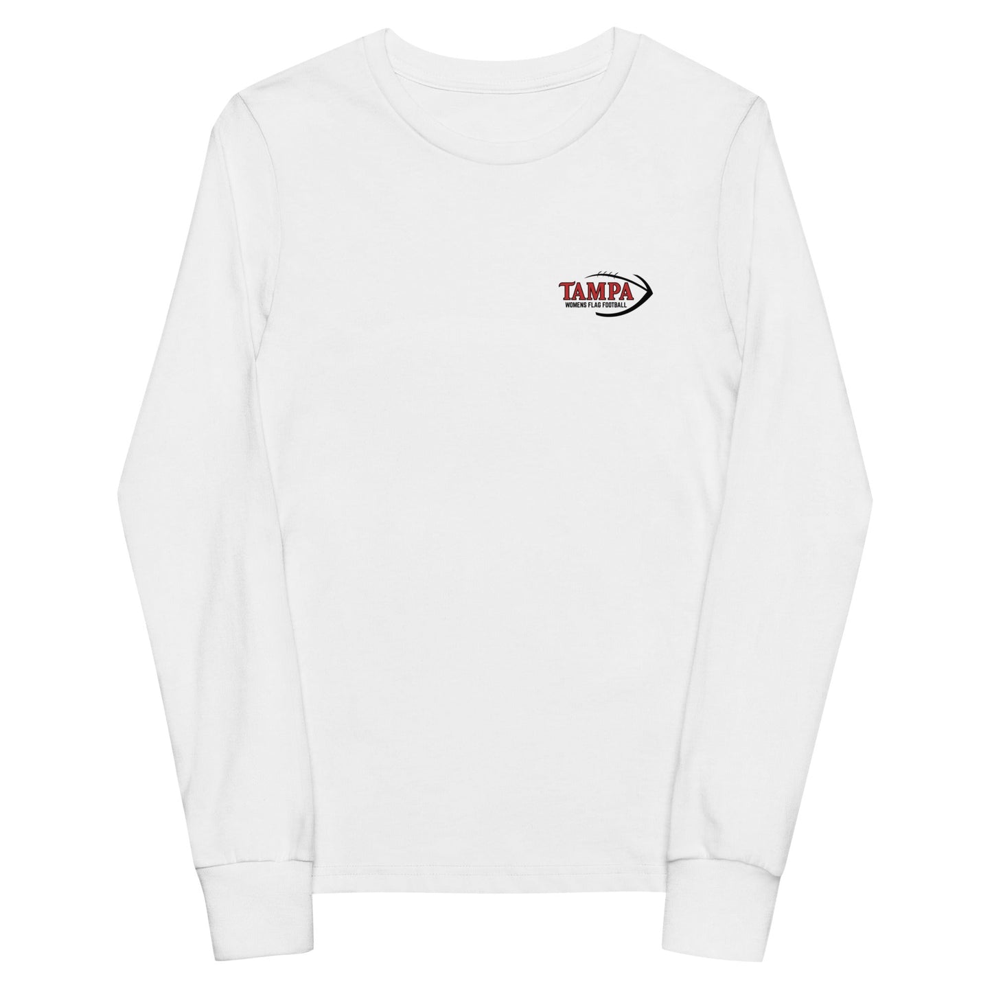 Performance | Youth Long Sleeve T-Shirt | University of Tampa Women's Flag Football | Alt Logo