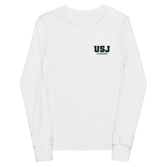 Performance | Youth Long Sleeve T-Shirt | USJ women’s lacrosse | USJ Emblem Logo
