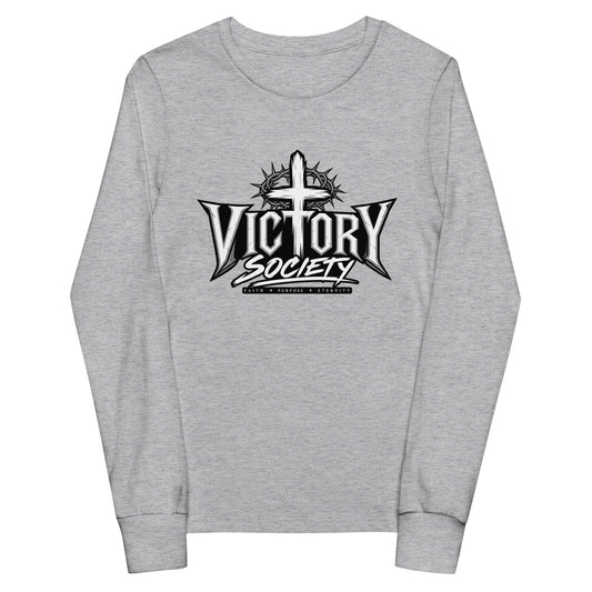 Performance | Youth Long Sleeve T-Shirt | Victory Society | Valor Heritage Alliance Logo