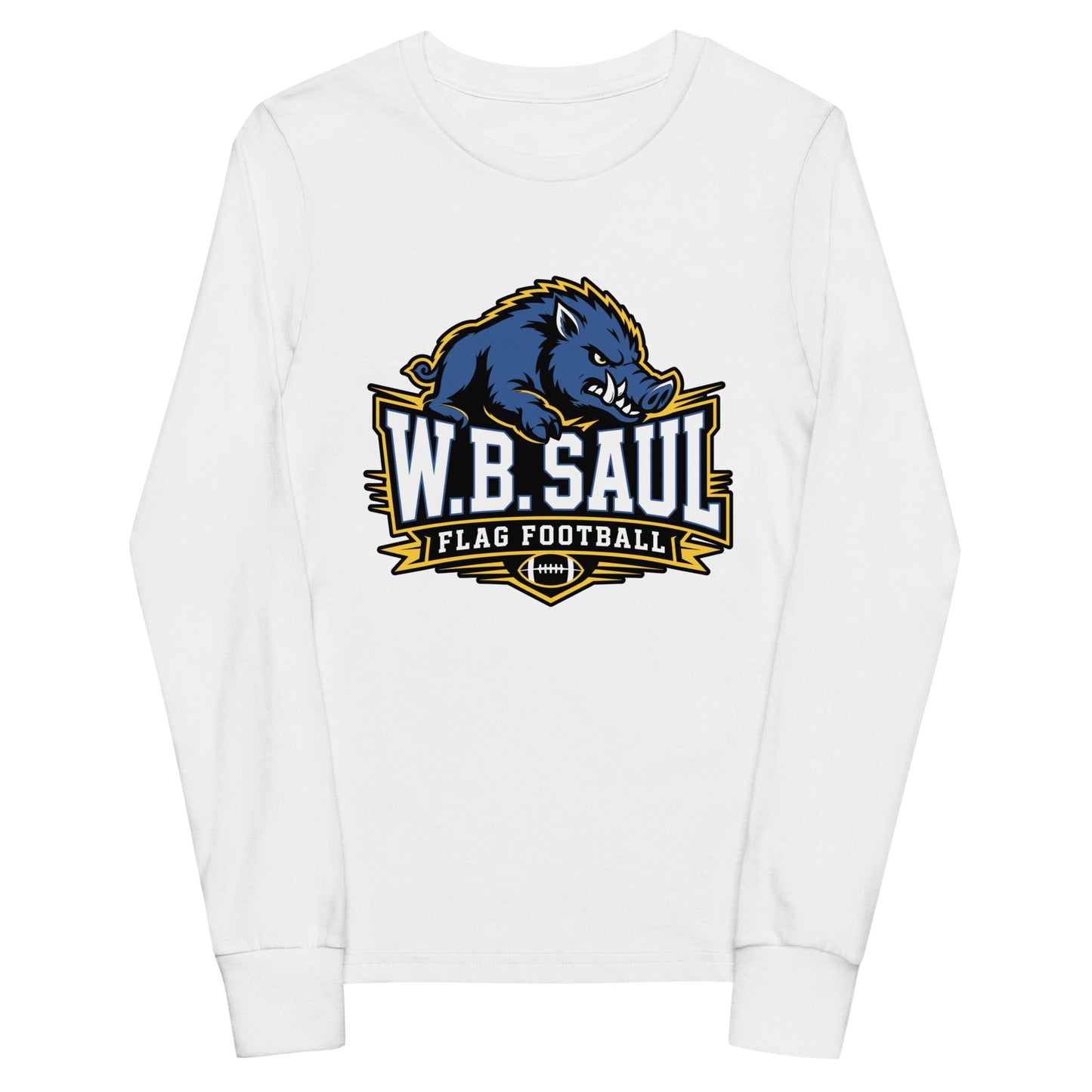 Performance | Youth Long Sleeve T-Shirt | W.B.Saul Razorbacks | Crest Logo