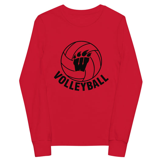 Performance | Youth Long Sleeve T-Shirt | Weaver High School | Vanguard Volley Logo