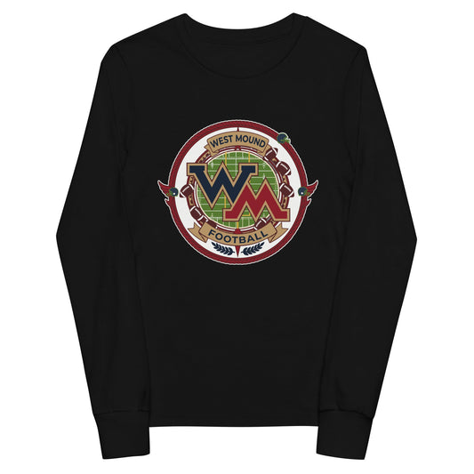 Performance | Youth Long Sleeve T-Shirt | West Mound Stars | Badge Logo