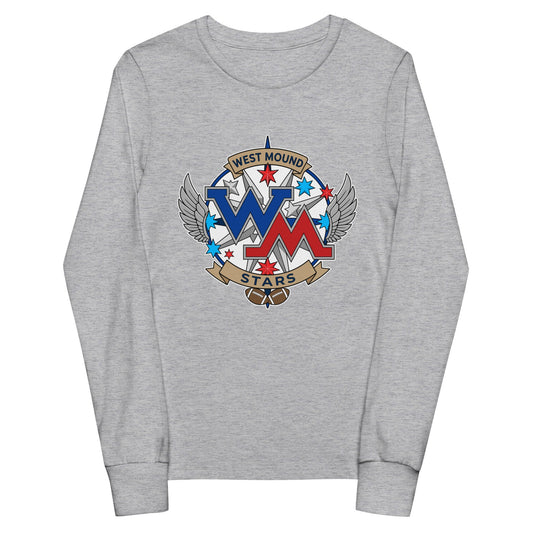Performance | Youth Long Sleeve T-Shirt | West Mound Stars | Emblem Logo