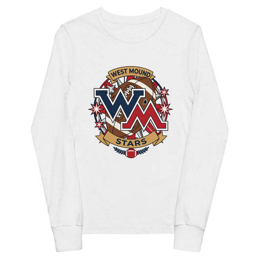 Performance | Youth Long Sleeve T-Shirt | West Mound Stars | Vanguard Logo