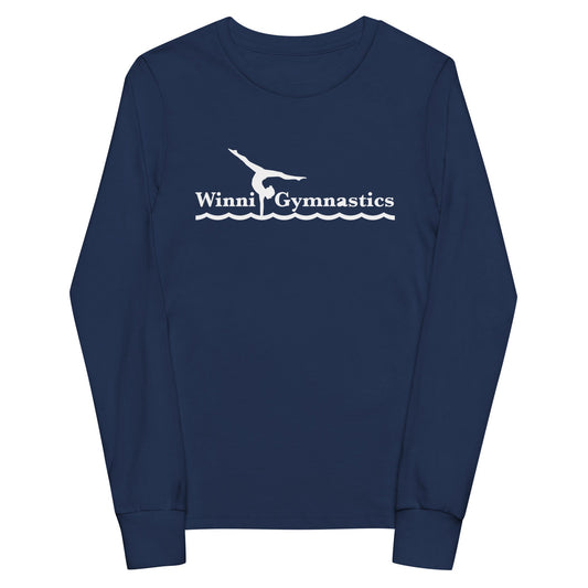 Performance | Youth Long Sleeve T-Shirt | Winni Gymnastics | Alt Logo