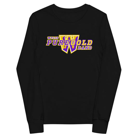 Performance | Youth Long Sleeve T-Shirt | Wylie ISD | Pure Gold Logo