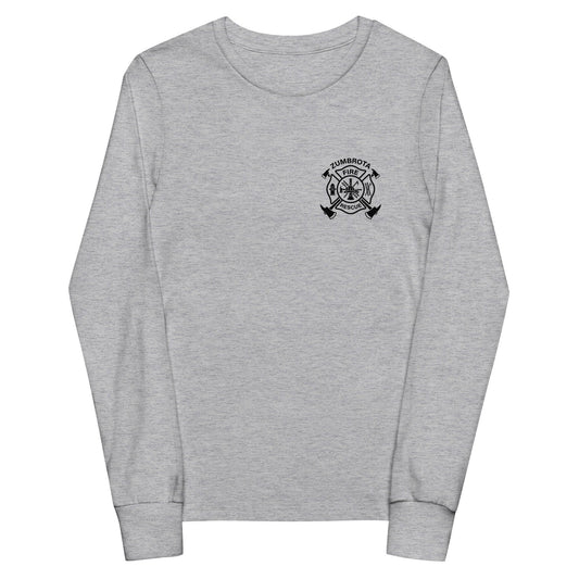 Performance | Youth Long Sleeve T-Shirt | Zumbrota Fire Department | Badge Logo