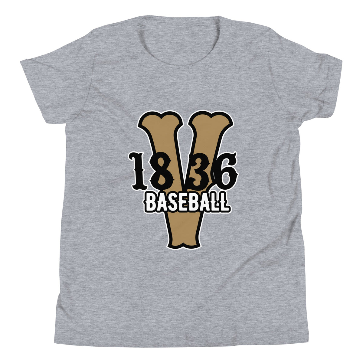 Performance | Youth T-Shirt | 1836 Volunteers Baseball | Crest Logo