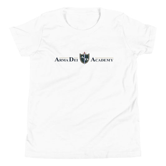 Performance | Youth T-Shirt | Arma Dei Academy | Text Shield Logo