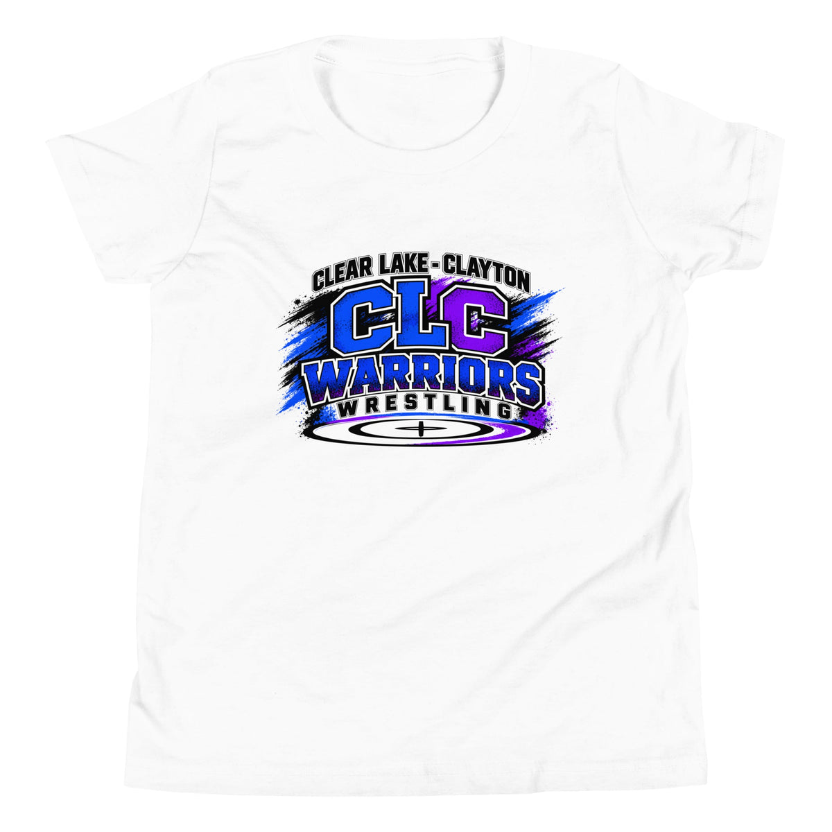 Performance | Youth T-Shirt | Clear Lake - Clayton Wrestling | Vanguard Logo