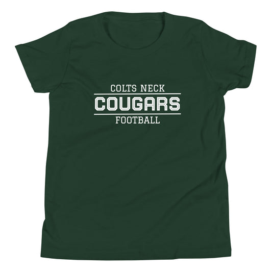 Performance | Youth T-Shirt | Colts Neck Cougars | Youth Tackle Football (AYF) | Script Logo