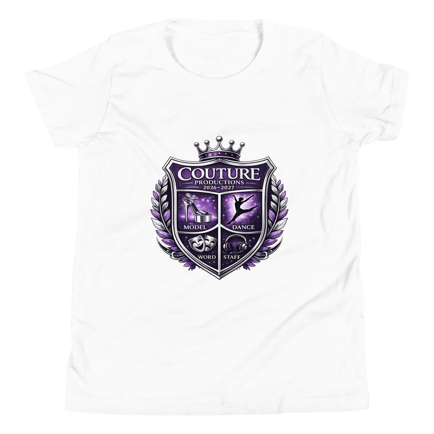 Performance | Youth T-Shirt | Couture Productions | Couture Shield Logo