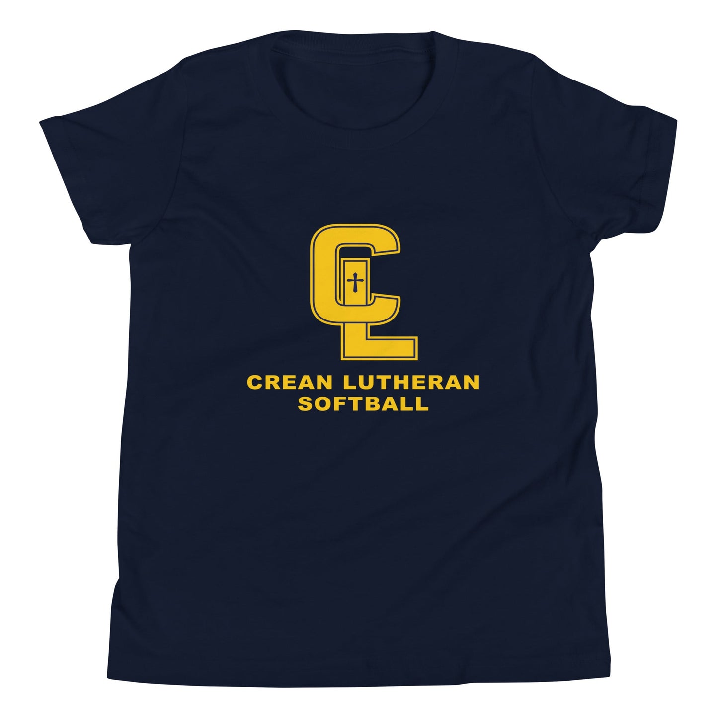 Performance | Youth T-Shirt | Crean Lutheran Softball | Gold CL Softball Logo