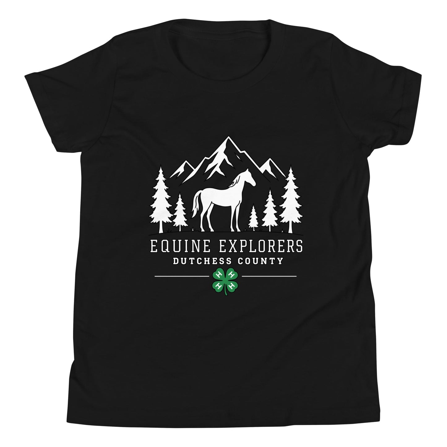 Performance | Youth T-Shirt | Equine Explorers | Dutchess Crest Trailblazers Logo
