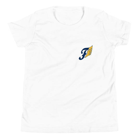 Performance | Youth T-Shirt | Fluvanna Youth Football and Cheer | Crest Logo