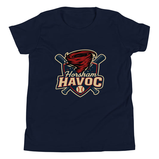 Performance | Youth T-Shirt | Horsham Travel Baseball | Havoc Logo