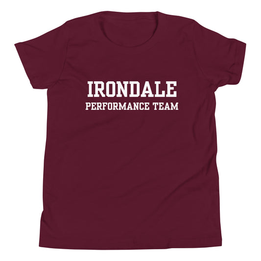 Performance | Youth T-Shirt | Irondale Dance Team | Script Logo