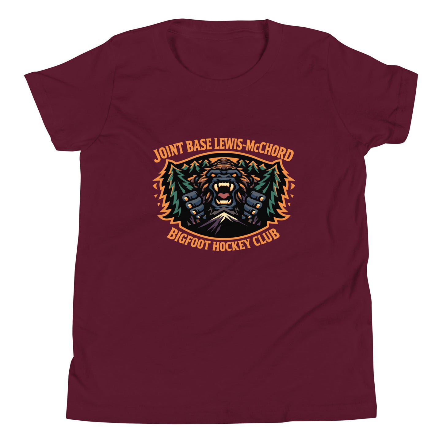 Performance | Youth T-Shirt | JBLM Bigfoot Hockey Team | Mascot Logo