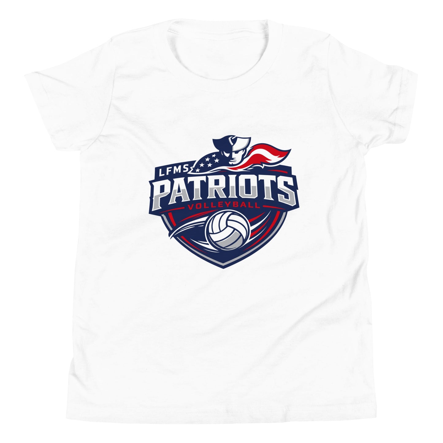 Performance | Youth T-Shirt | LFMS Athletics | Patriots Volleyball Logo