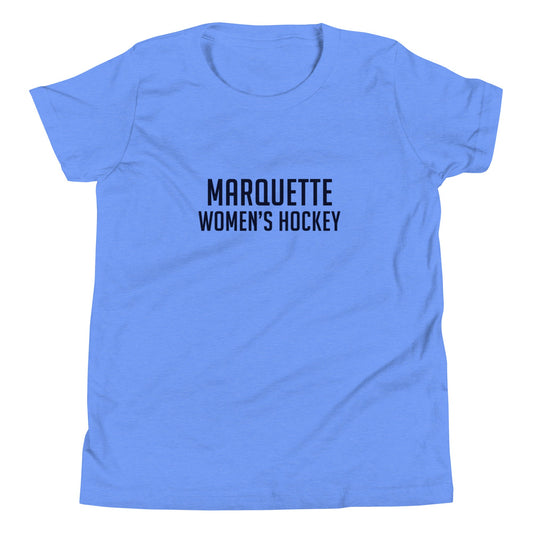 Performance | Youth T-Shirt | Marquette University Women's Hockey | Collegiate Front Logo