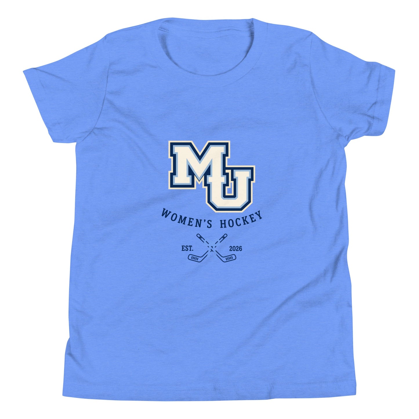 Performance | Youth T-Shirt | Marquette University Women's Hockey | Crest Logo