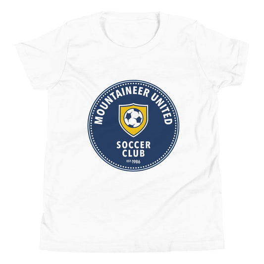 Performance | Youth T-Shirt | Mountaineer United Soccer Club | Badge Logo