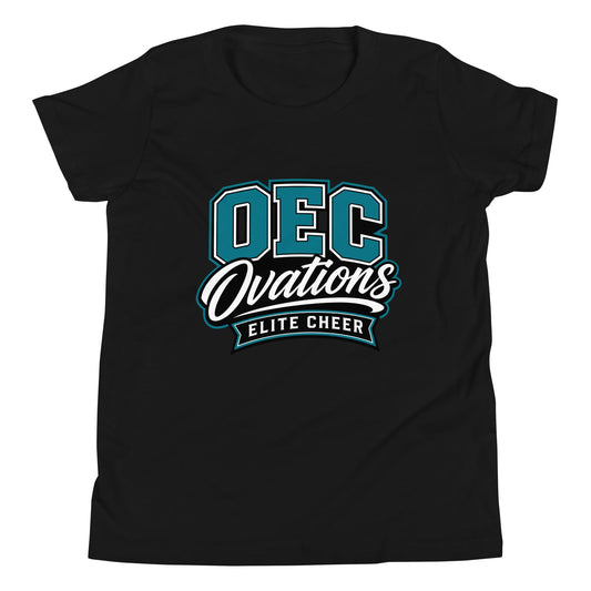 Performance | Youth T-Shirt | Ovations Elite Cheer | Crest Logo