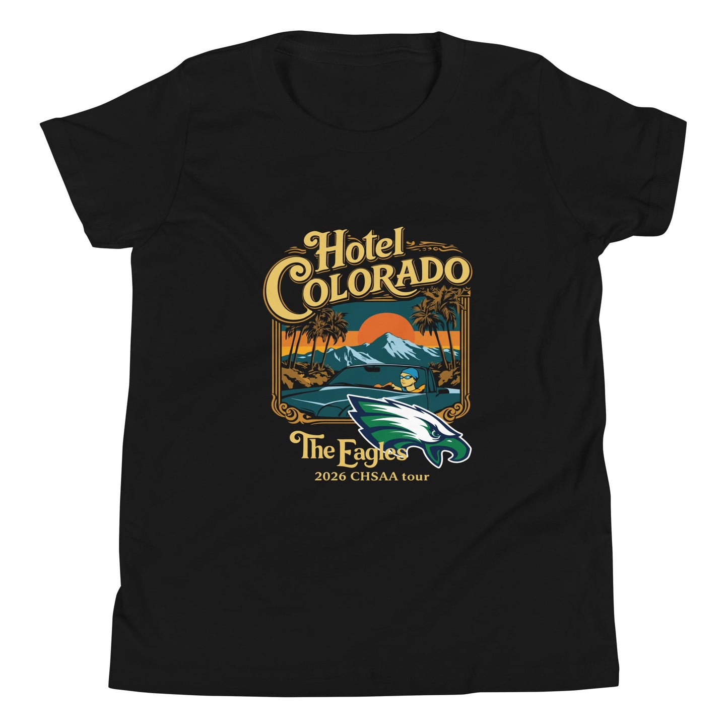 Performance | Youth T-Shirt | PINE CREEK SWIM & DIVE | Hotel Colorado Logo