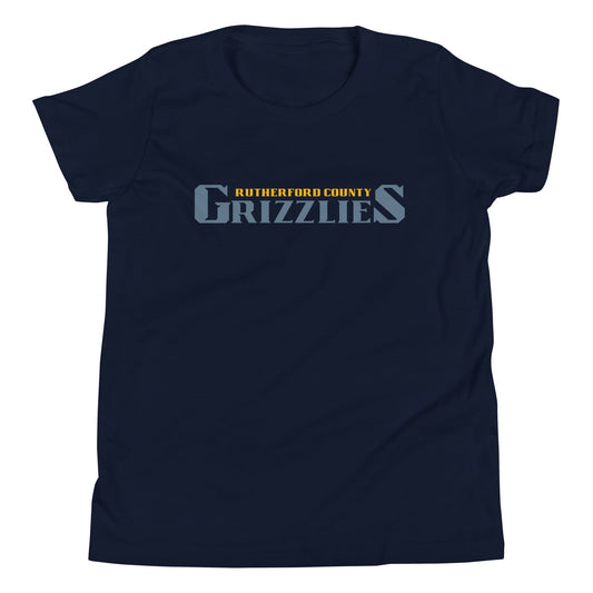 Performance | Youth T-Shirt | Rutherford County Grizzlies Football | Alt Script Logo