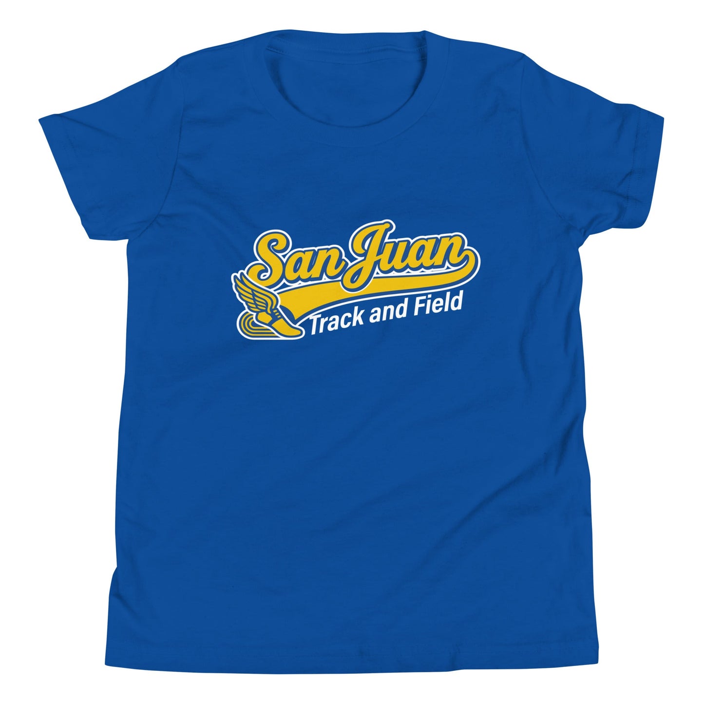 Performance | Youth T-Shirt | San Juan Track and Field | Script Logo