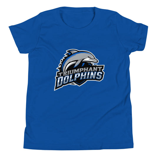Performance | Youth T-Shirt | SE Triumphant Dolphins | Dolphins Mascot Logo