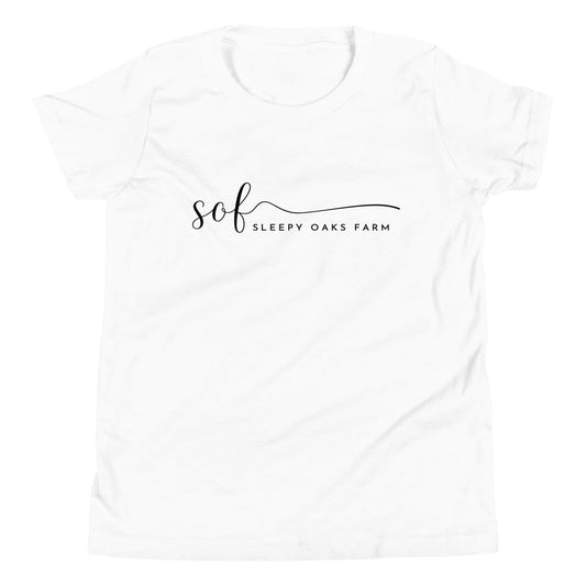 Performance | Youth T-Shirt | Sleepy Oaks Farm | Script Logo