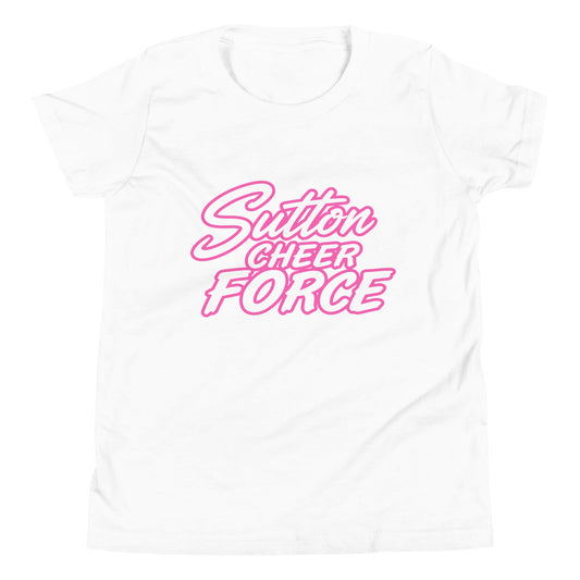 Performance | Youth T-Shirt | Sutton Cheer Force | Script Logo