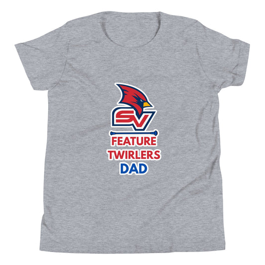 Performance | Youth T-Shirt | SVSU Feature twirlers | Dad Logo