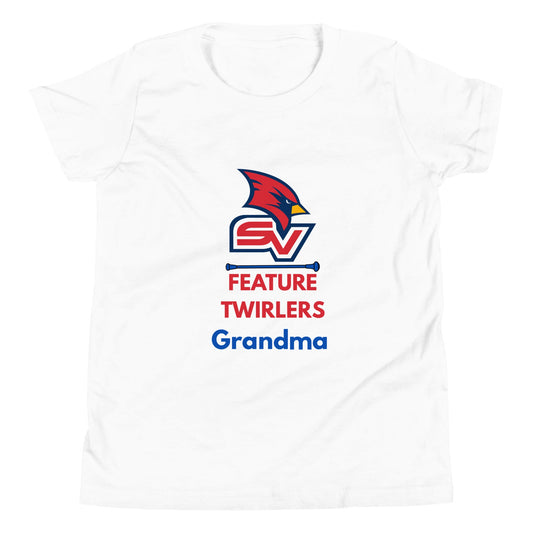 Performance | Youth T-Shirt | SVSU Feature twirlers | Grandma Logo
