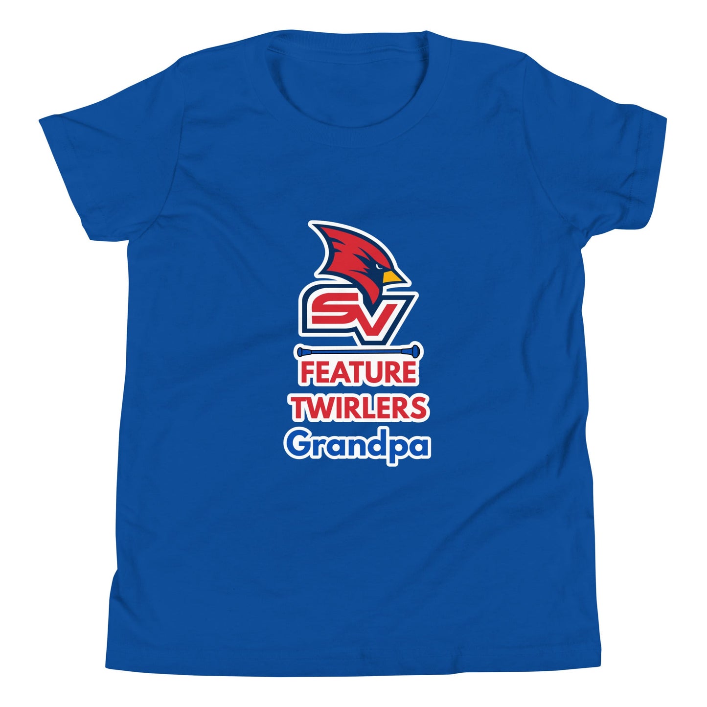 Performance | Youth T-Shirt | SVSU Feature twirlers | Grandpa Logo