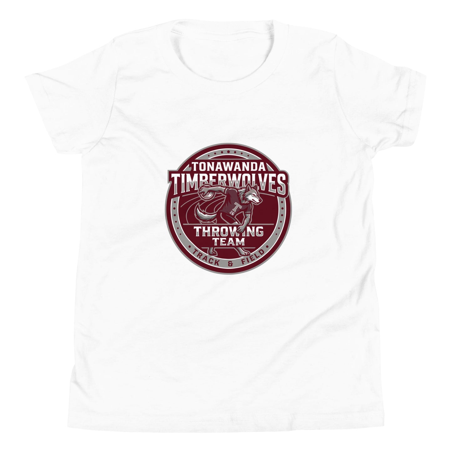 Performance | Youth T-Shirt | Tonawanda High School Track and Field | Throwing Team Logo
