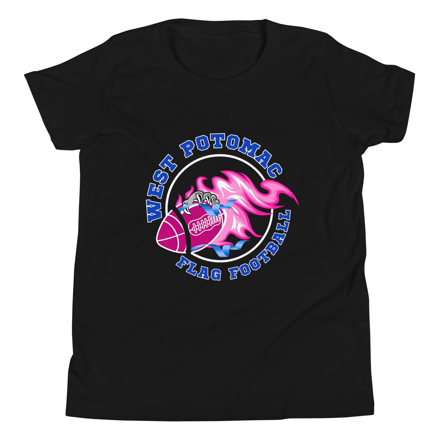 Performance | Youth T-Shirt | West Potomac Flag Football | Crest Logo