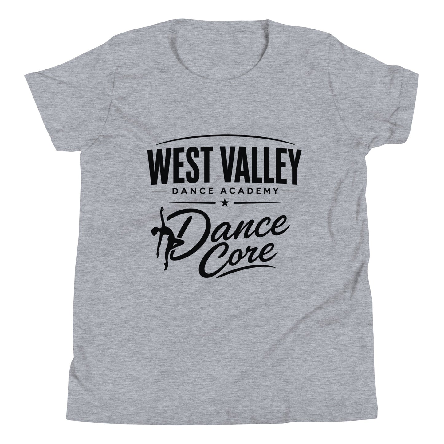 Performance | Youth T-Shirt | WVDA Dance Core | Emblem Logo