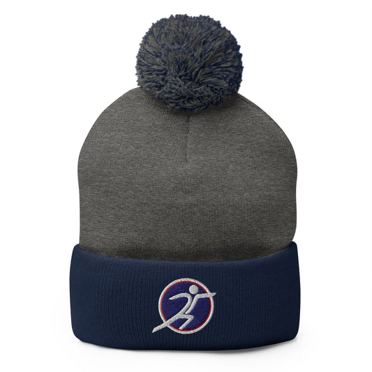 Pom - Pom Beanie | ARENA | Fencing Logo Logo