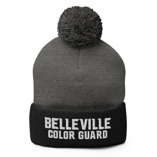 Pom-Pom Beanie | Belleville Community Guard Programs | Vanguard Logo
