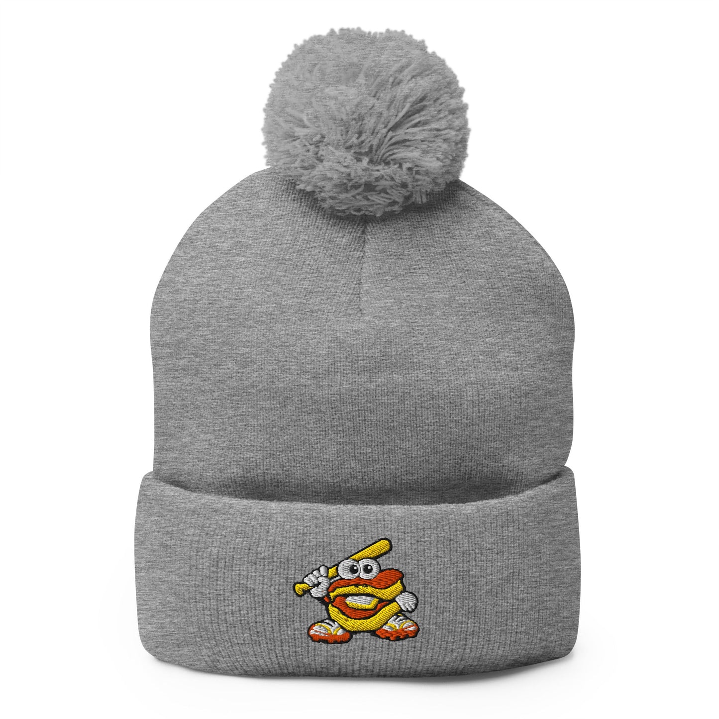 Pom - Pom Beanie | Biscuits Baseball MCLL | Mascot Logo