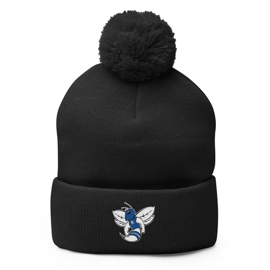 Pom - Pom Beanie | Bryant High School Track Booster | Hornet Logo