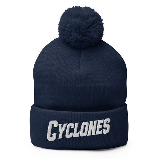 Pom-Pom Beanie | Centre County Cyclones | Badge Logo