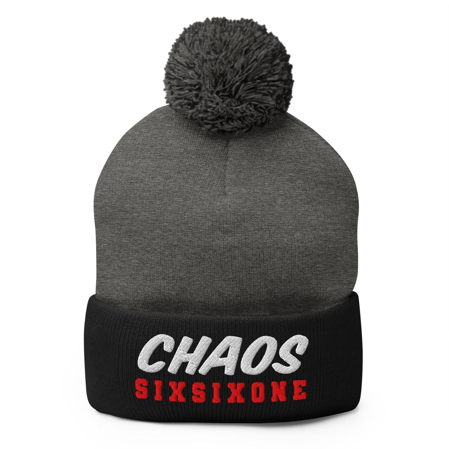 Pom - Pom Beanie | CHAOS 661 7u | SixSixOne Alt Logo